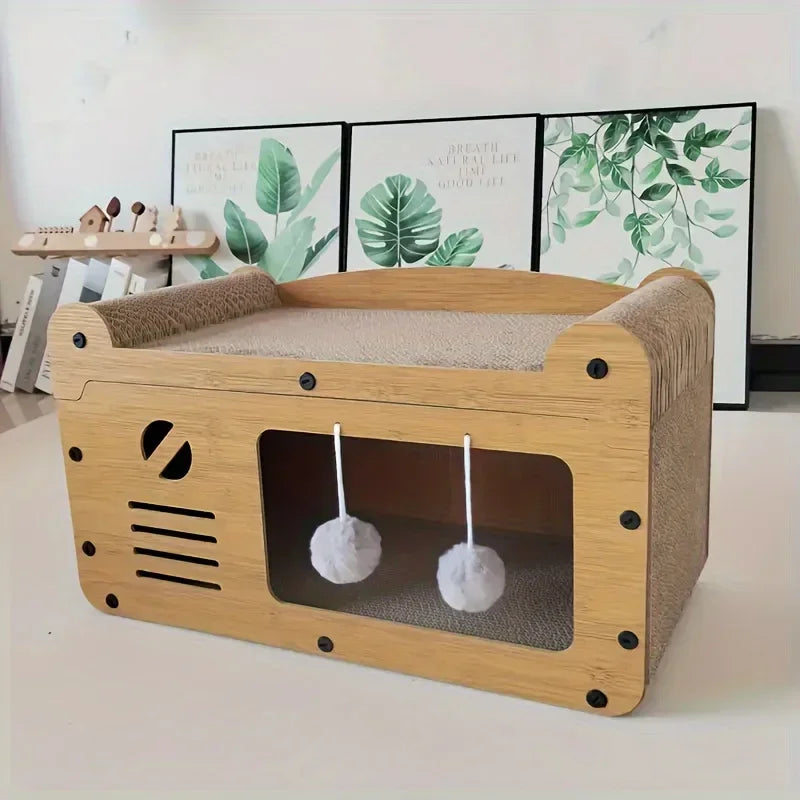 Katzenkratzsofa aus strapazierfähigem Karton