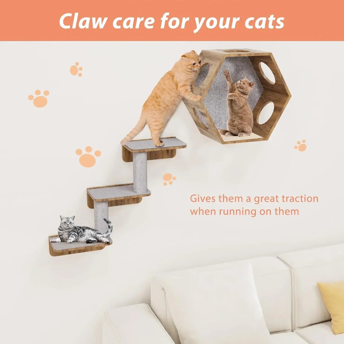 Selbstklebende Anti-Kratz-Matte für Katzen