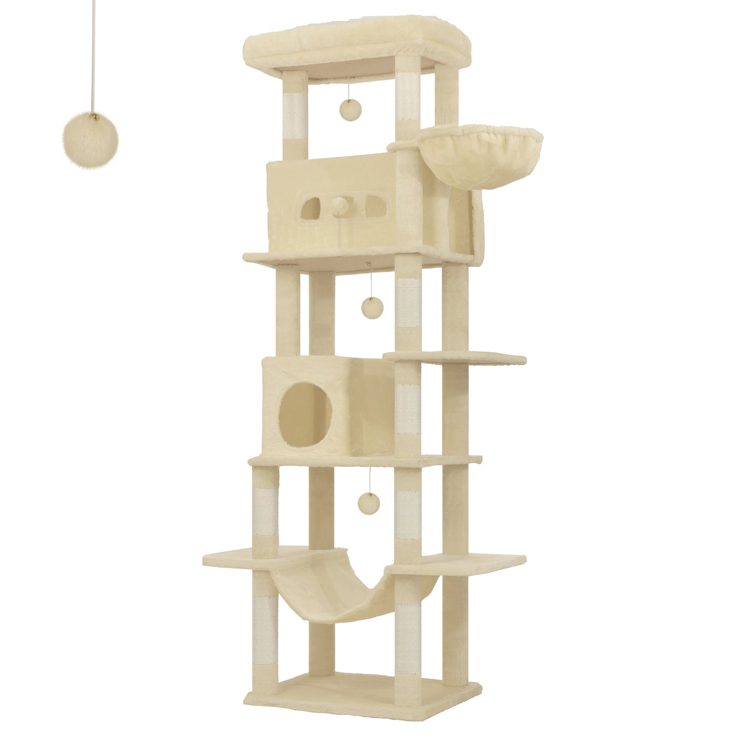 Großer Katzenturm (210 cm) für Hauskatzen
