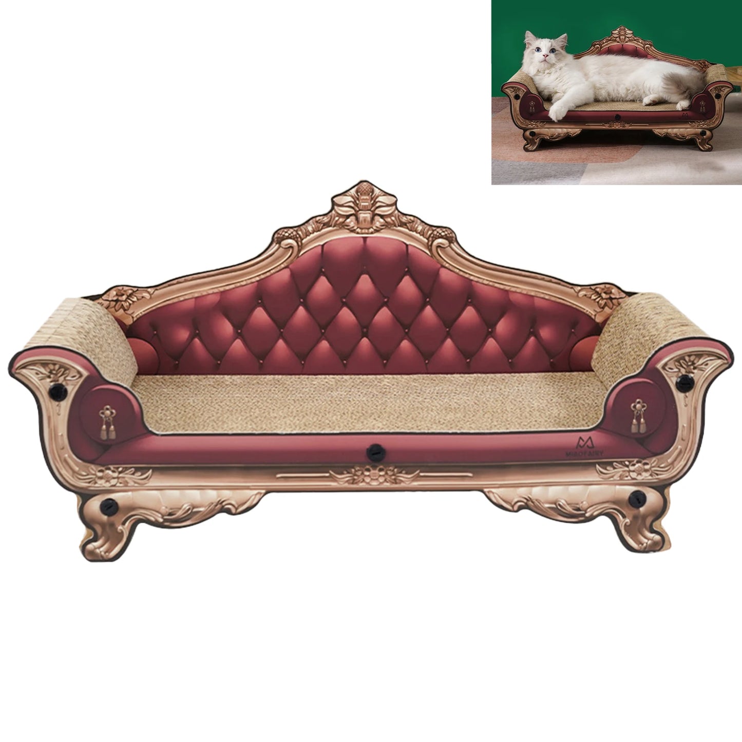 Große Katzen Kratz-Couch aus Karton