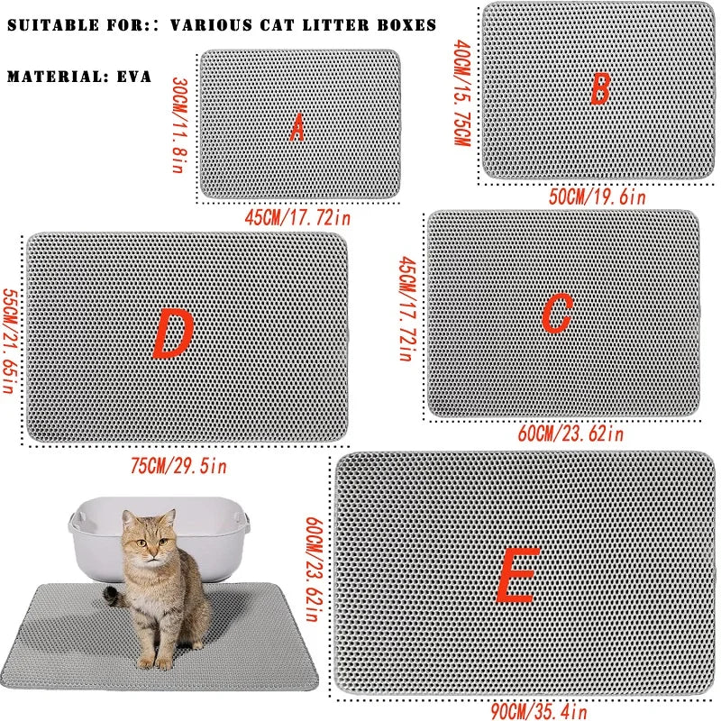 Doppelschichtige Katzenstreu-Matte