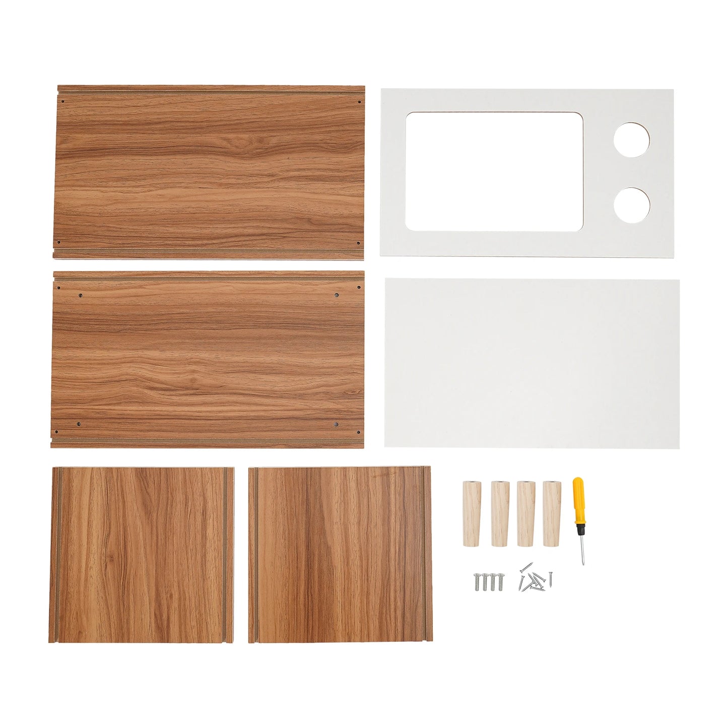 Holz Katzenhaus & Bett in TV-Form (50x29x40cm)