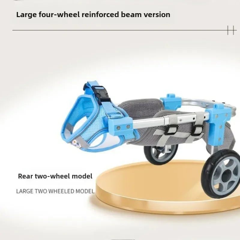 Verstellbarer Hinterbein-Rollstuhl für Hunde & Katzen mit Hüftunterstützung