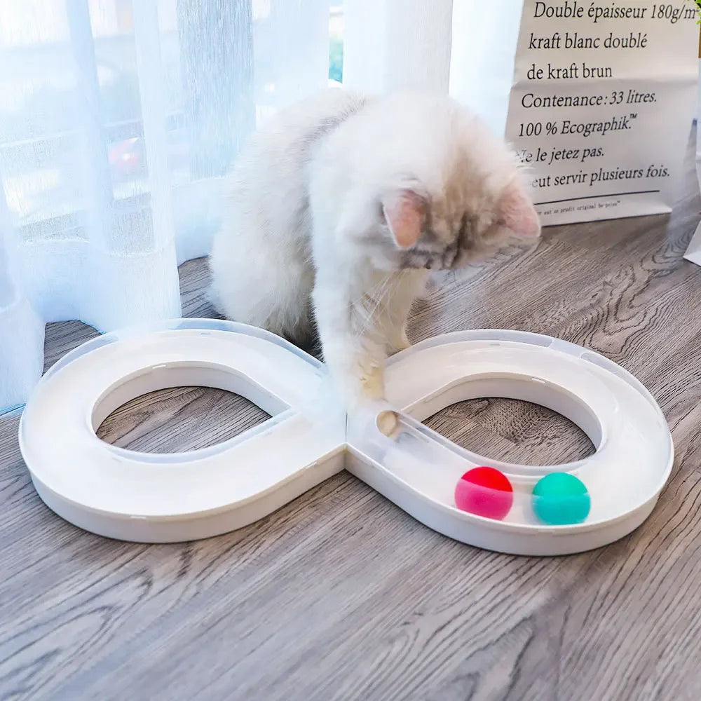 Katzen Spielzeug Set mit Plattenspieler & Teaser