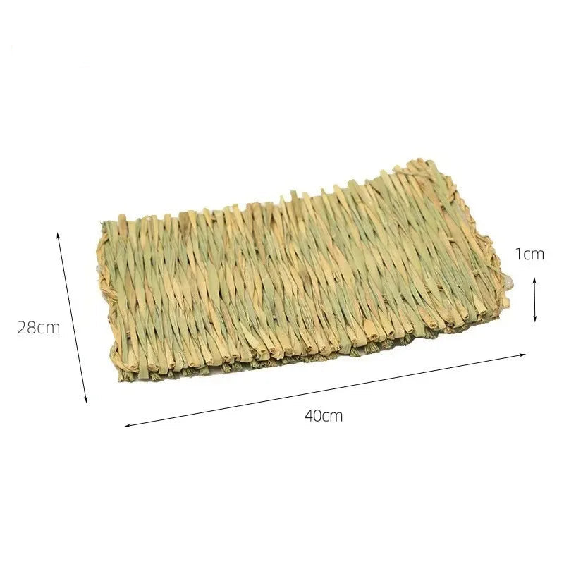Natürliche Strohmatte für Kaninchen, Meerschweinchen & Nager - Animalivo