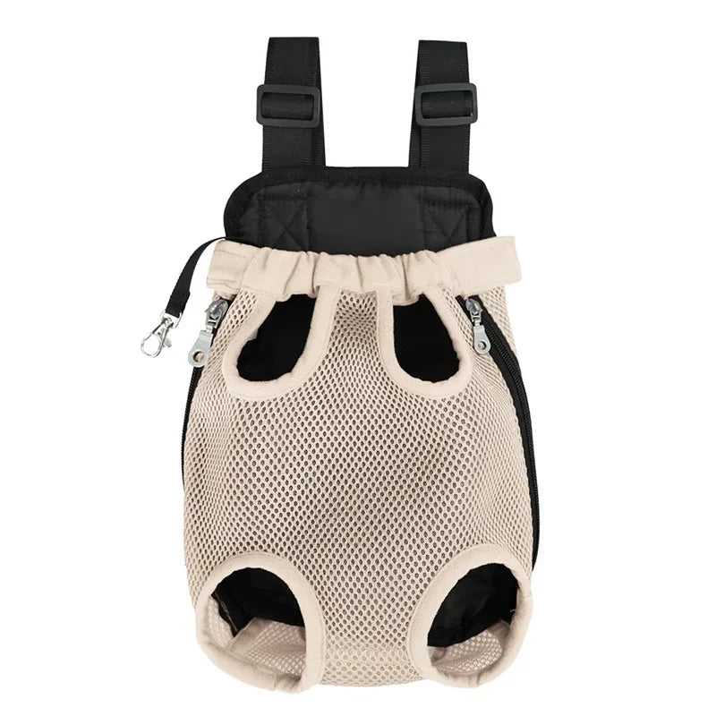 Atmungsaktiver Haustier-Rucksack & Front-Tragetasche (Mesh) - Animalivo