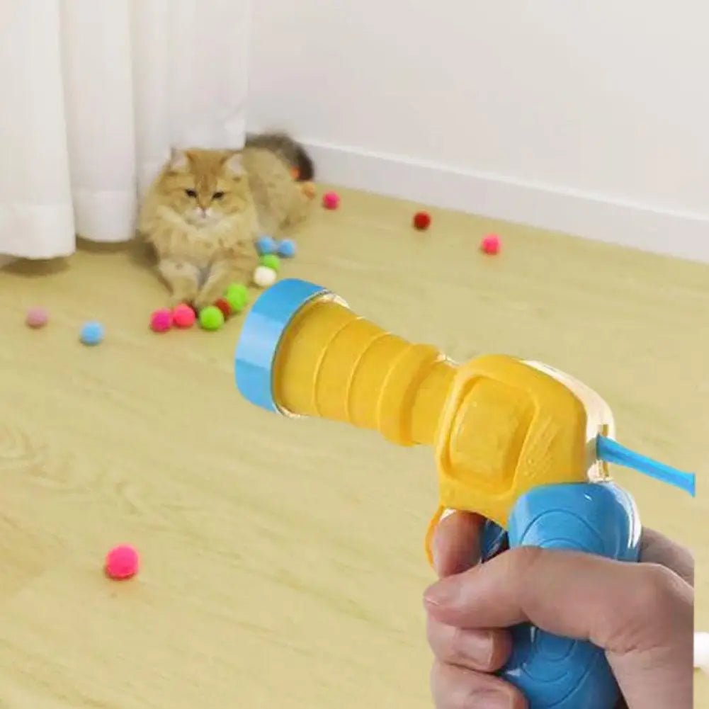 Interaktives Katzen-Startspielzeug mit Plüschball