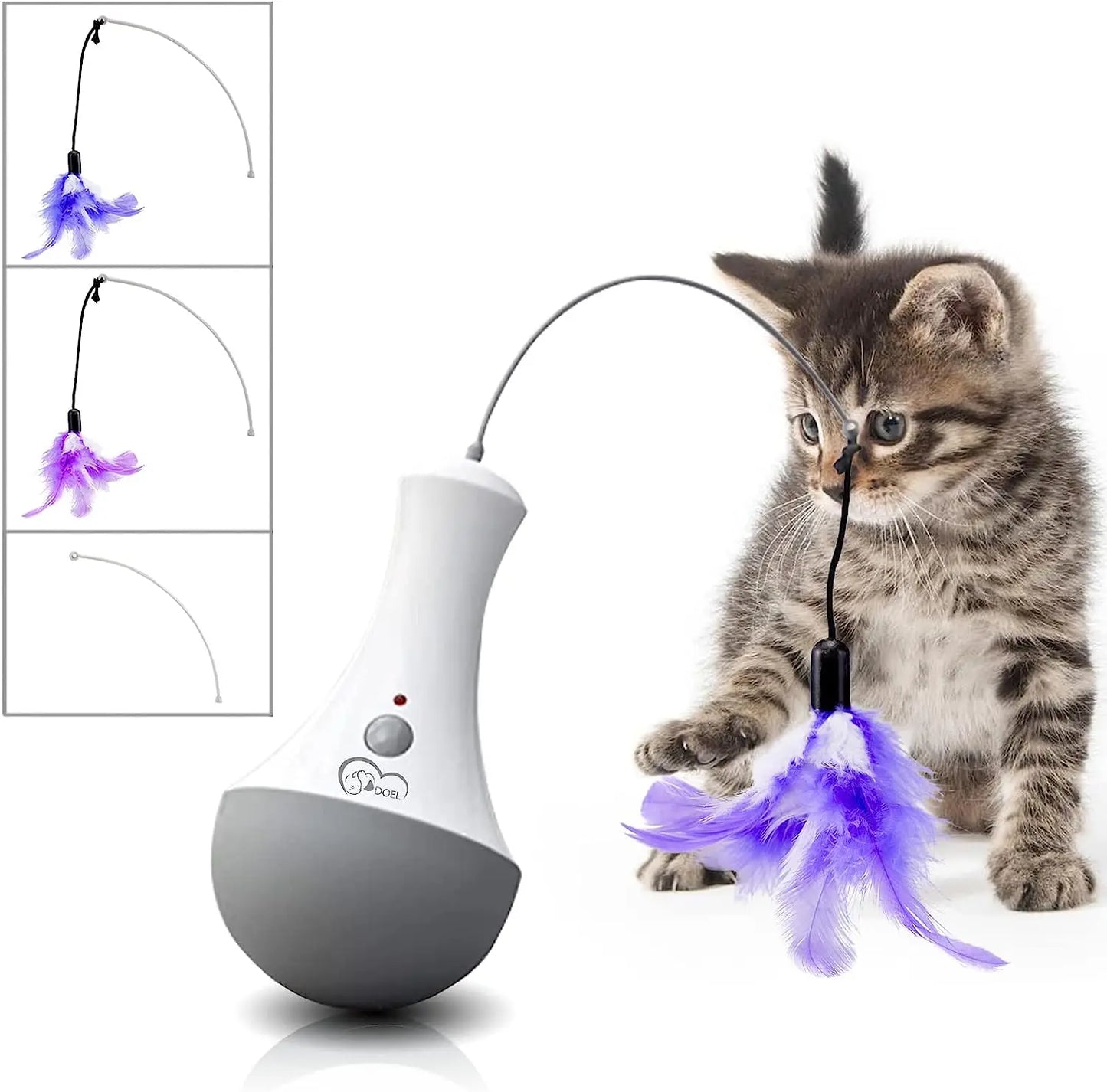 Interaktives Feder-Spielzeug für Katzen & Kätzchen