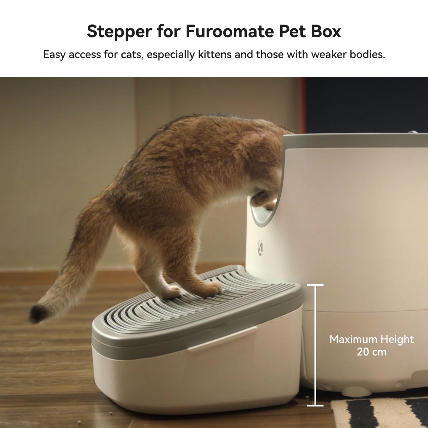 3-in-1 Katzenstepper für Furoomate Katzentoilette