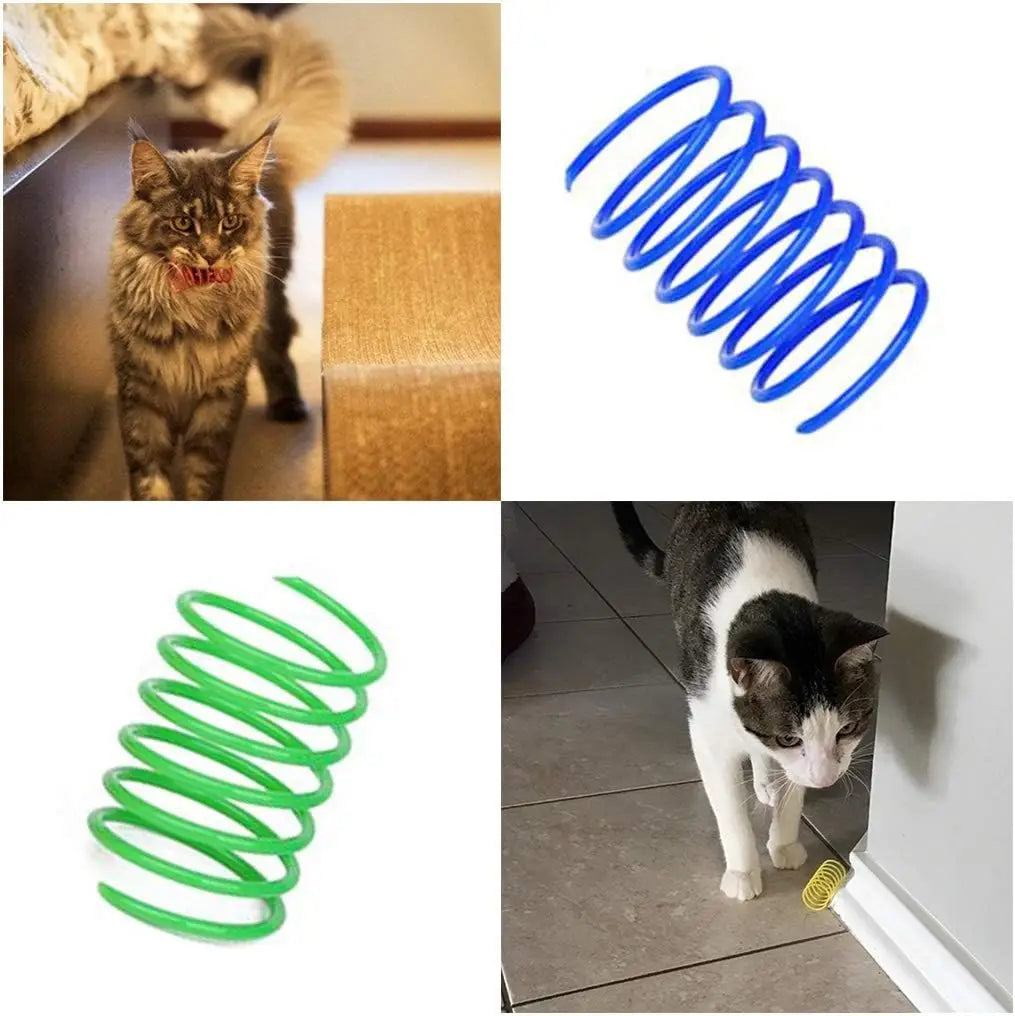 Bunte Federspielzeuge für Katzen (4/200 Stück)