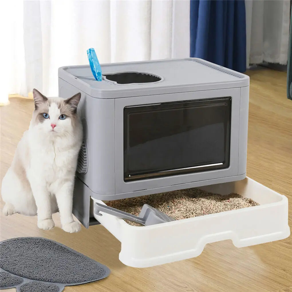 Faltbare Geschlossene Katzentoilette mit Top-Ausgang