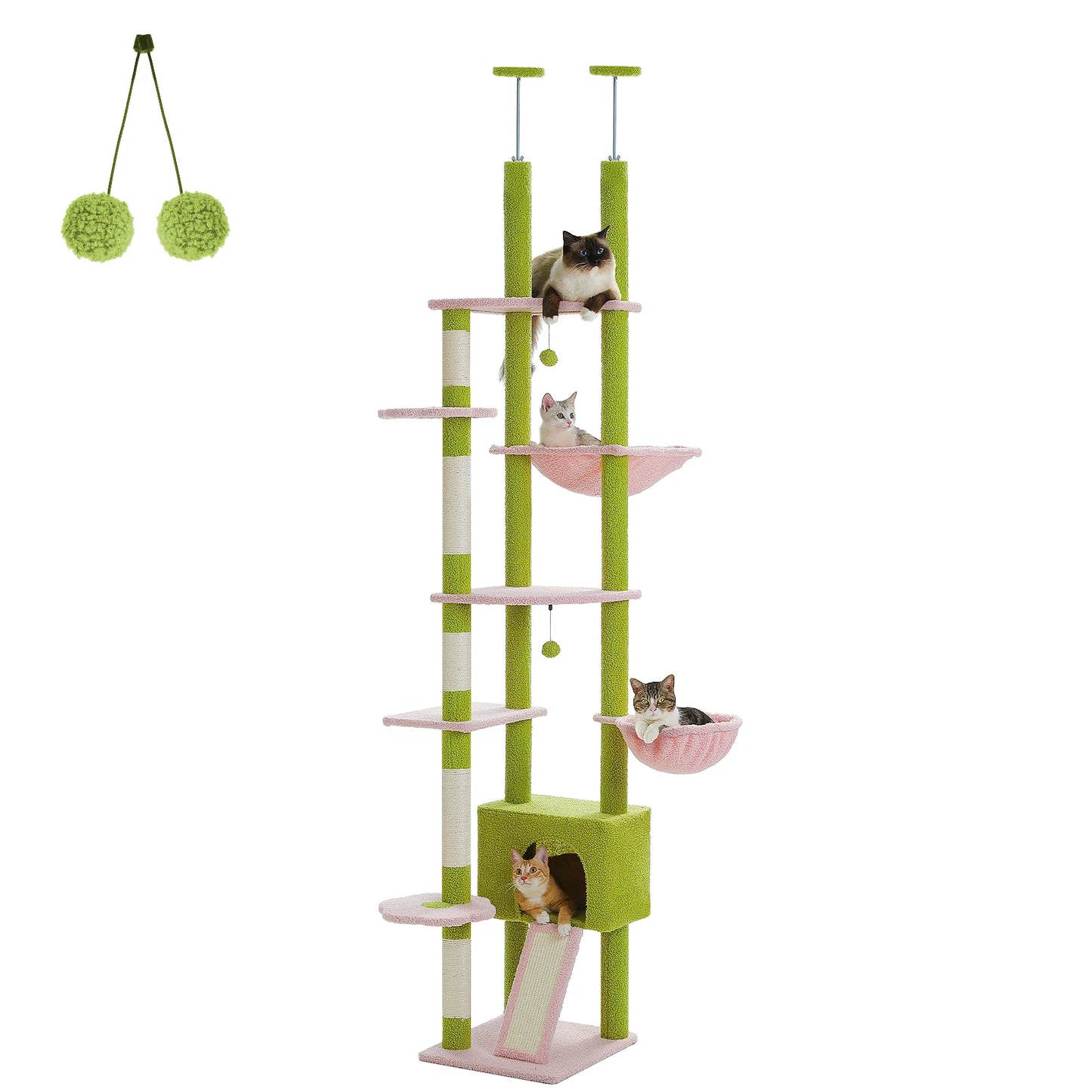 Verstellbarer Kratzbaum Boden bis zur Decke (230-252 cm)