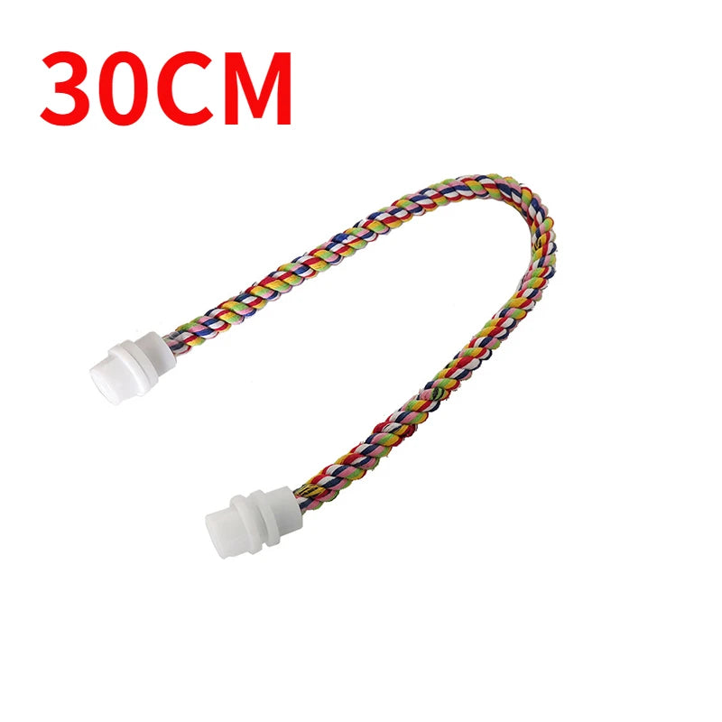 Buntes Baumwollseil-Kletterspielzeug für Papageien - Animalivo