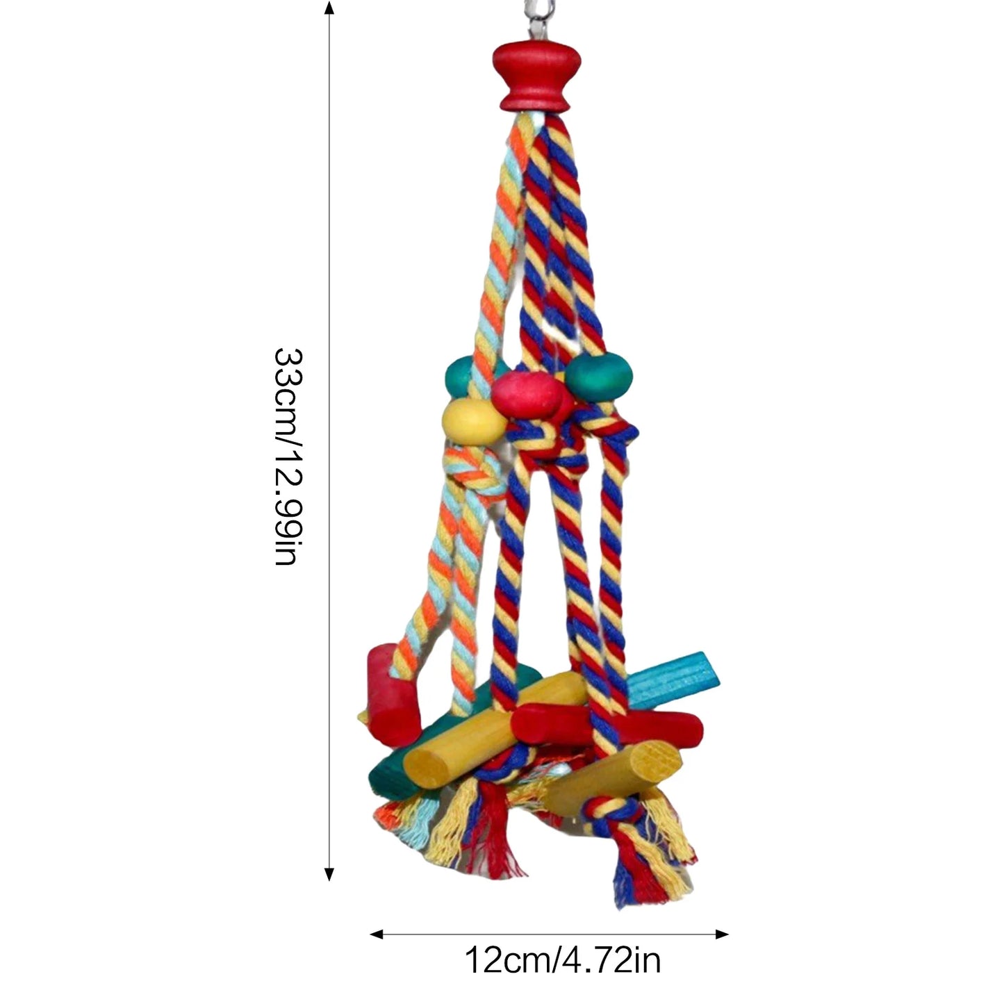 Hängendes Kletter- & Kauspielzeug für Sittiche - Animalivo