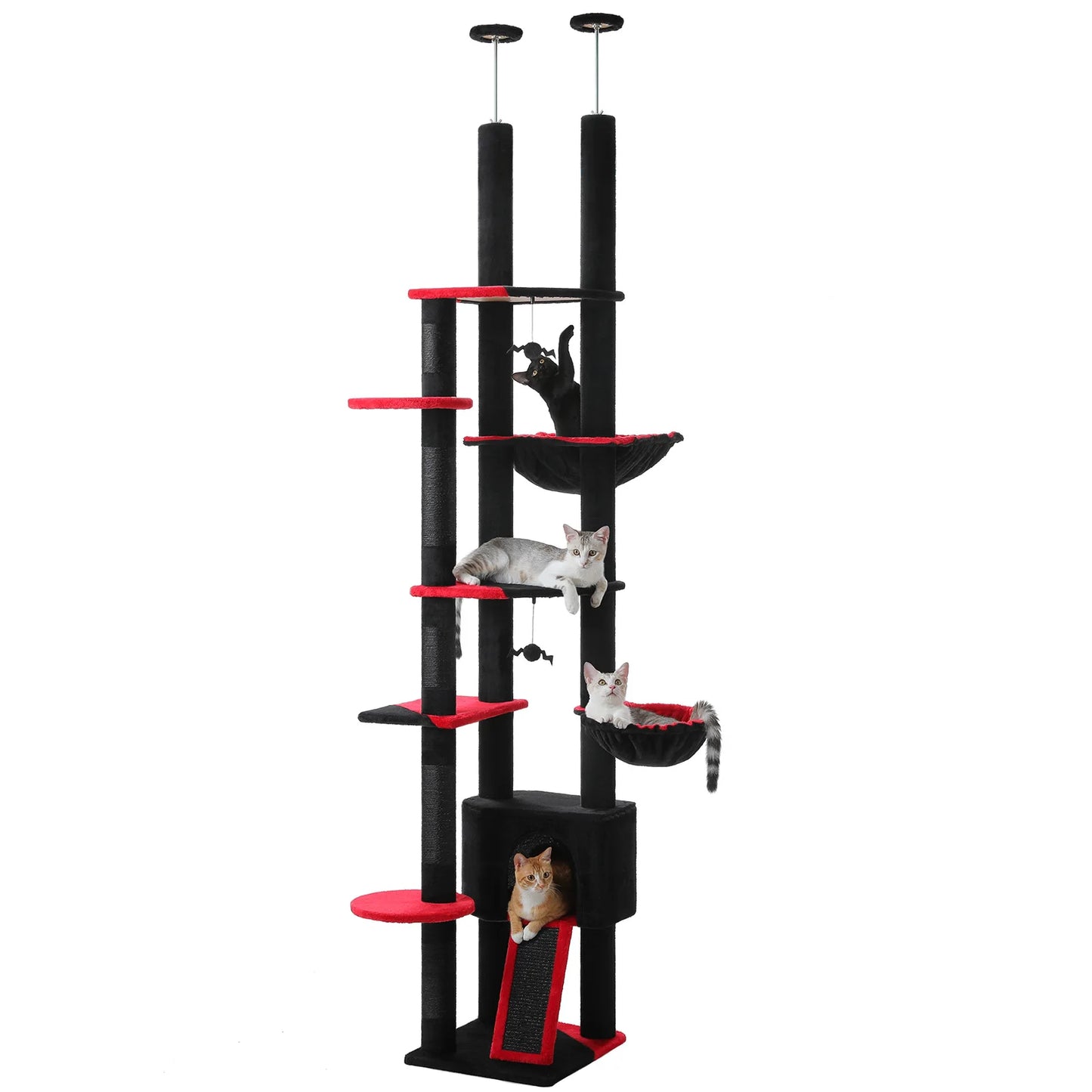 Verstellbarer Kratzbaum Boden bis zur Decke (230-252 cm)