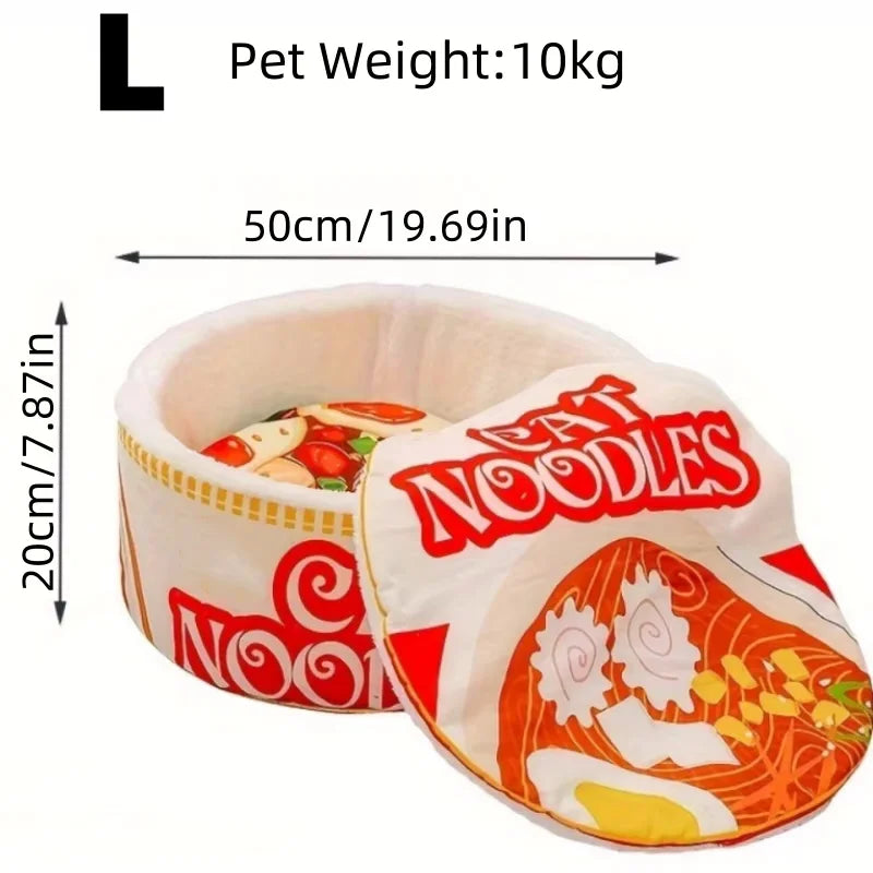 Warmes Ramen-Katzenbett für den Winter