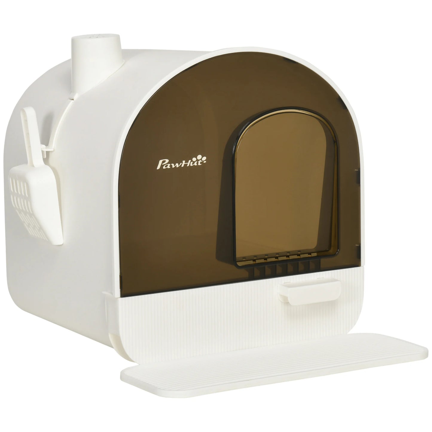 Katzenstreu-Toilette mit abnehmbarem Tablett & Schaufel (43x44x47cm)