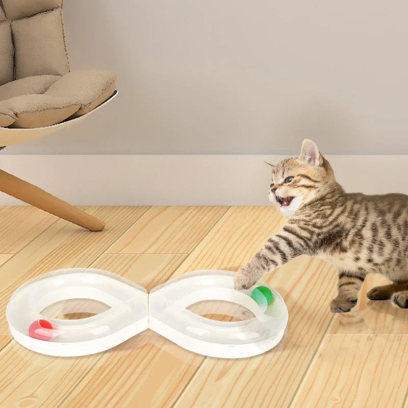 Katzen Spielzeug Set mit Plattenspieler & Teaser
