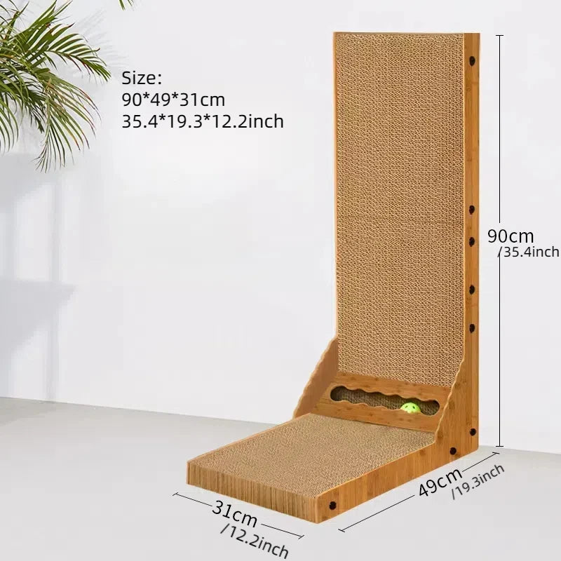 Langlebiges Vertikal-Kratzbrett aus Wellpappe