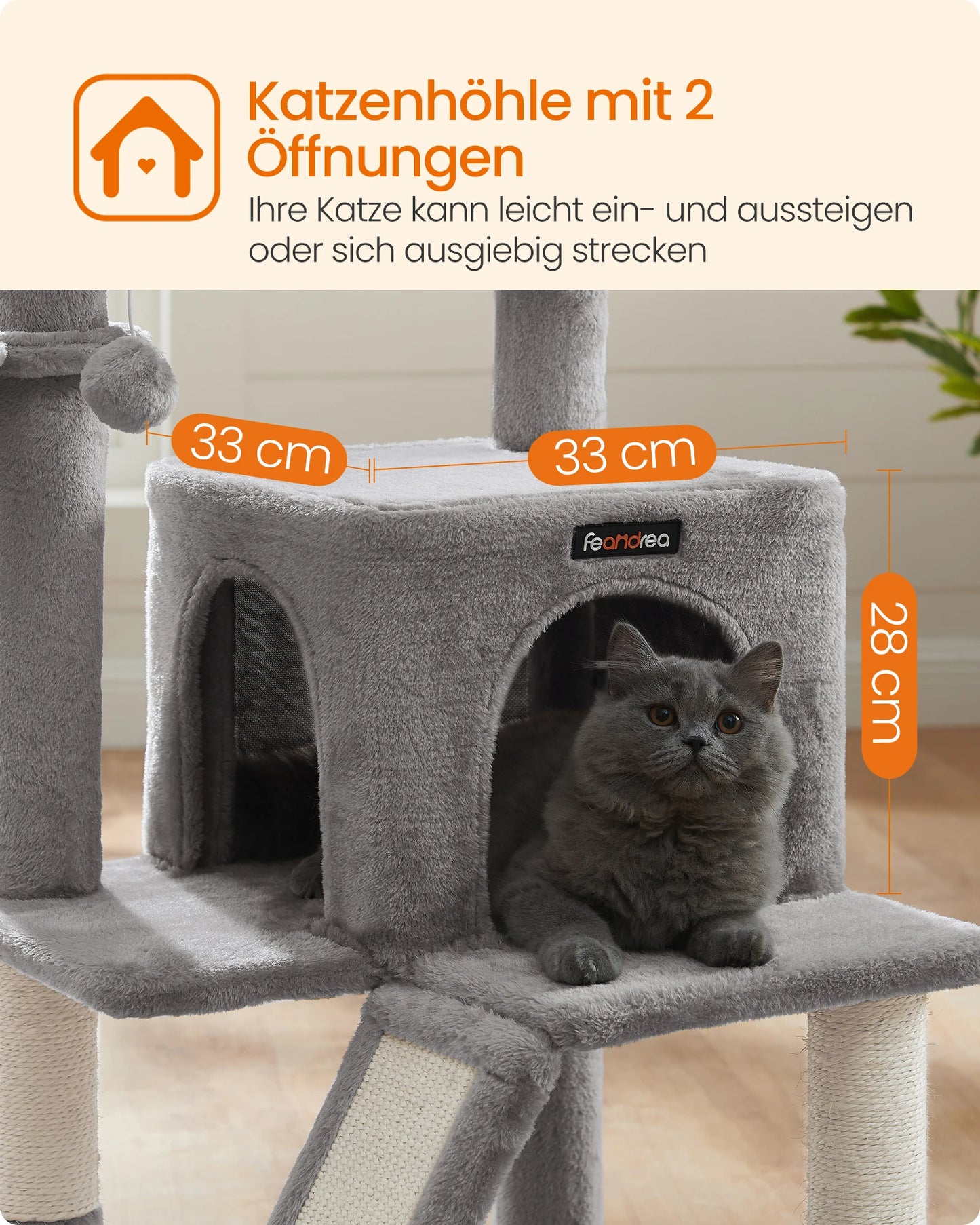 Kratzbaum mit großer Aussichtsplattform