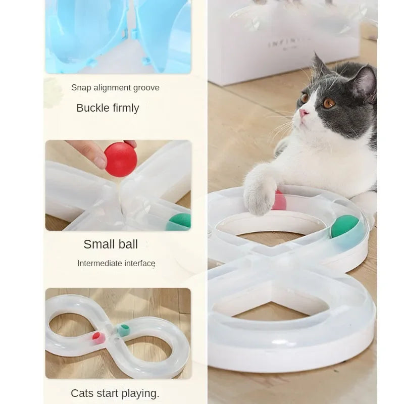 Katzen Spielzeug Set mit Plattenspieler & Teaser