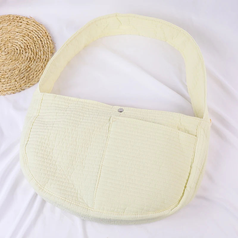 Handgemachte Hundetasche: Atmungsaktive Leinwand-Sling für Kätzchen und kleine Hunde - Animalivo