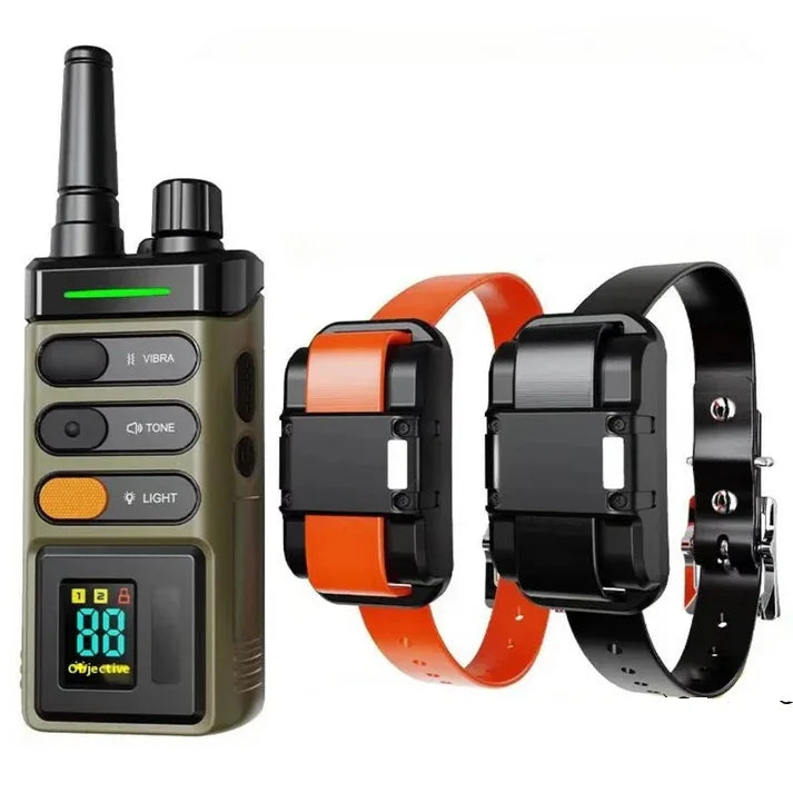 JANPET Hundetrainingshalsband mit Fernbedienung, 1600 Meter, blinkende Leuchtfeuerlichter, wiederaufladbares, wasserdichtes Hundehalsband - Animalivo