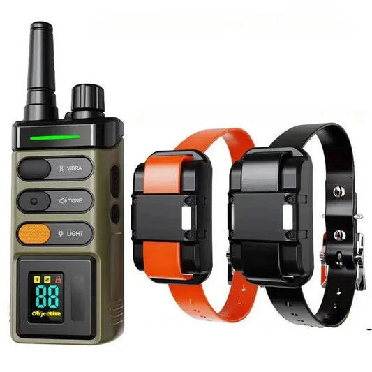 JANPET Hundetrainingshalsband mit Fernbedienung, 1600 Meter, blinkende Leuchtfeuerlichter, wiederaufladbares, wasserdichtes Hundehalsband - Animalivo