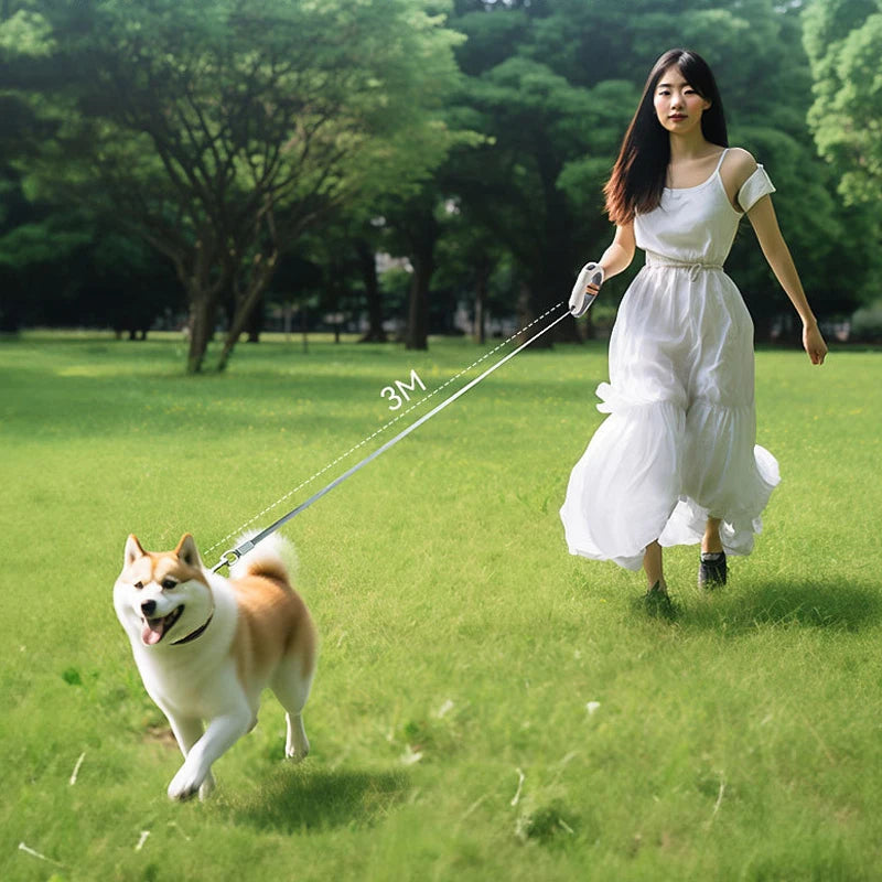 Ausziehbare LED-Haustierleine mit Touch-Dimmung - Animalivo