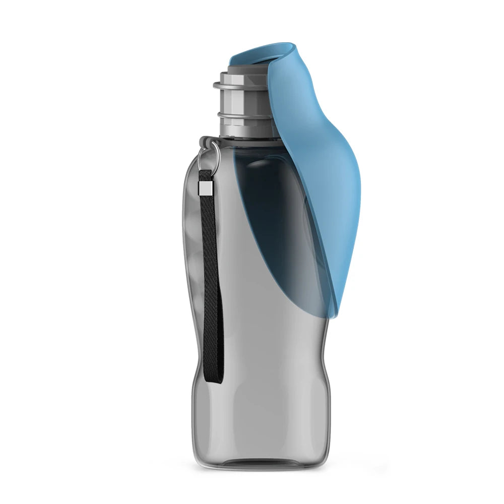 Tragbare Hundewasserflasche (800 ml): Trinkschale & Feeder für kleine, mittlere und große Hunde - Animalivo