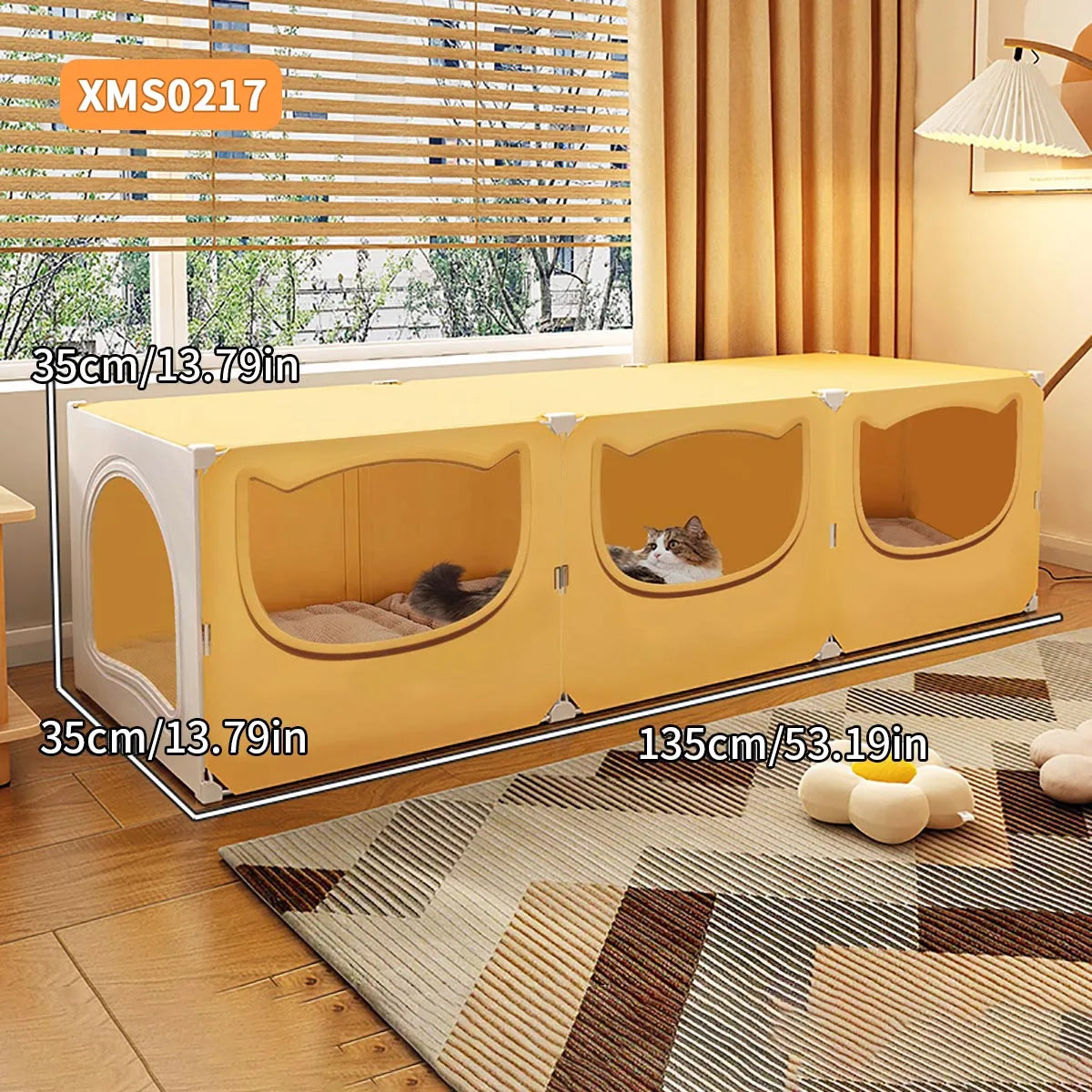 Halbgeschlossenes Katzen-Nest (Groß) – Für alle Jahreszeiten & Kühl im Sommer - Animalivo