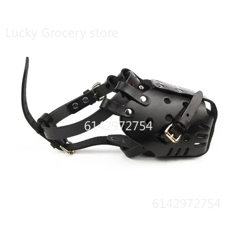 Robuster Leder-Korbmaulkorb (Anti-Biss) für Deutscher Schäferhund & Dobermann - Animalivo