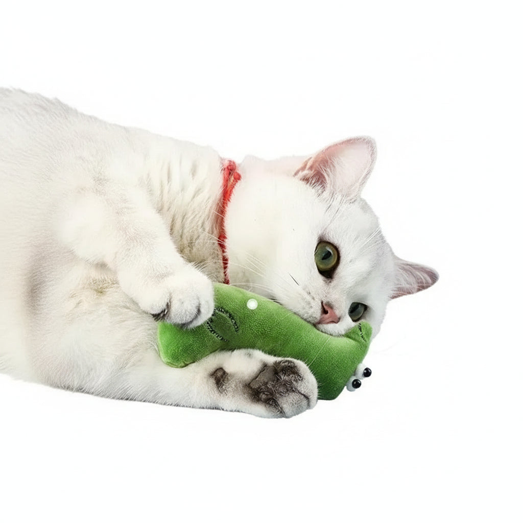 Plüsch-Kauspielzeug mit Katzenminze (Daumen-Form) - Animalivo