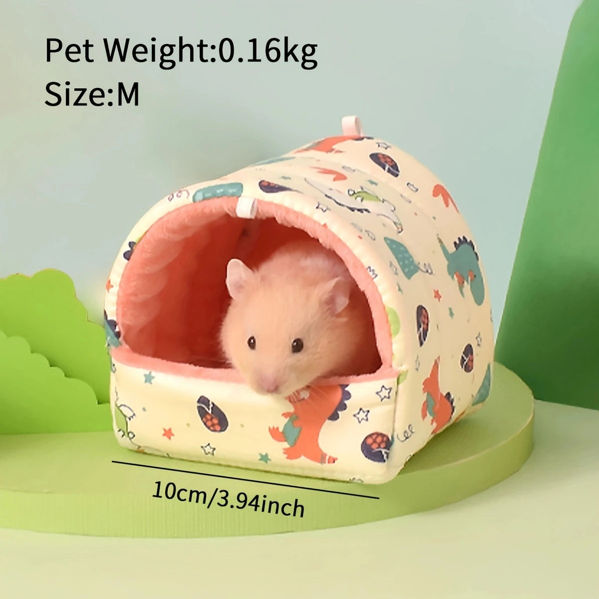 Warmes Plüsch-Nest (Samt/Baumwolle) für Hamster & Vögel - Animalivo