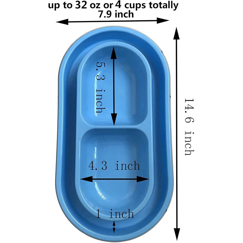 Doppelter Outdoor-Futternapf (Robust & Wetterfest) - Animalivo