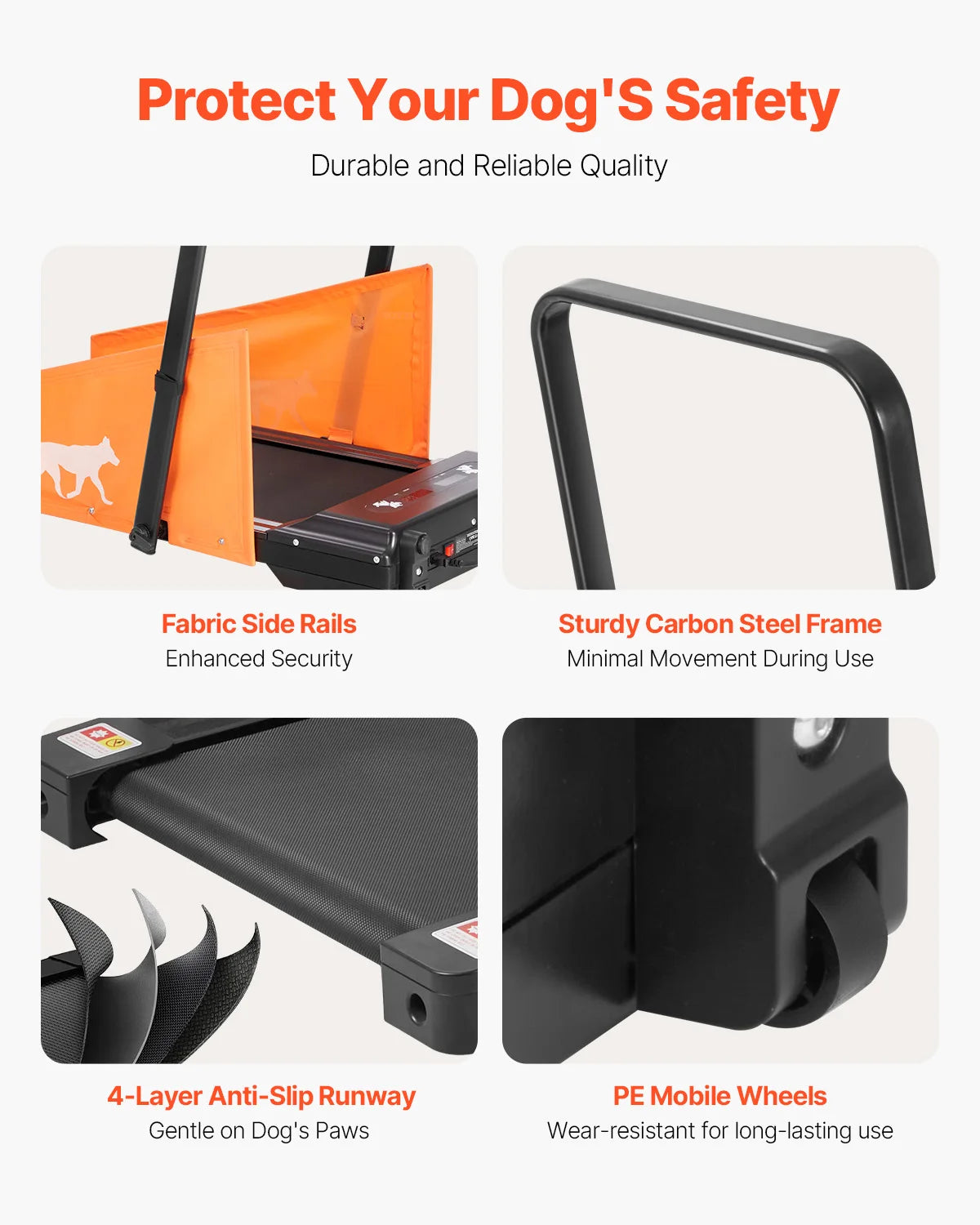 SucceBuy Hundelaufband für mittelgroße Hunde, elektrisches Hundelaufgerät mit LCD-Display, faltbare U-förmige Stange für Übungen - Animalivo