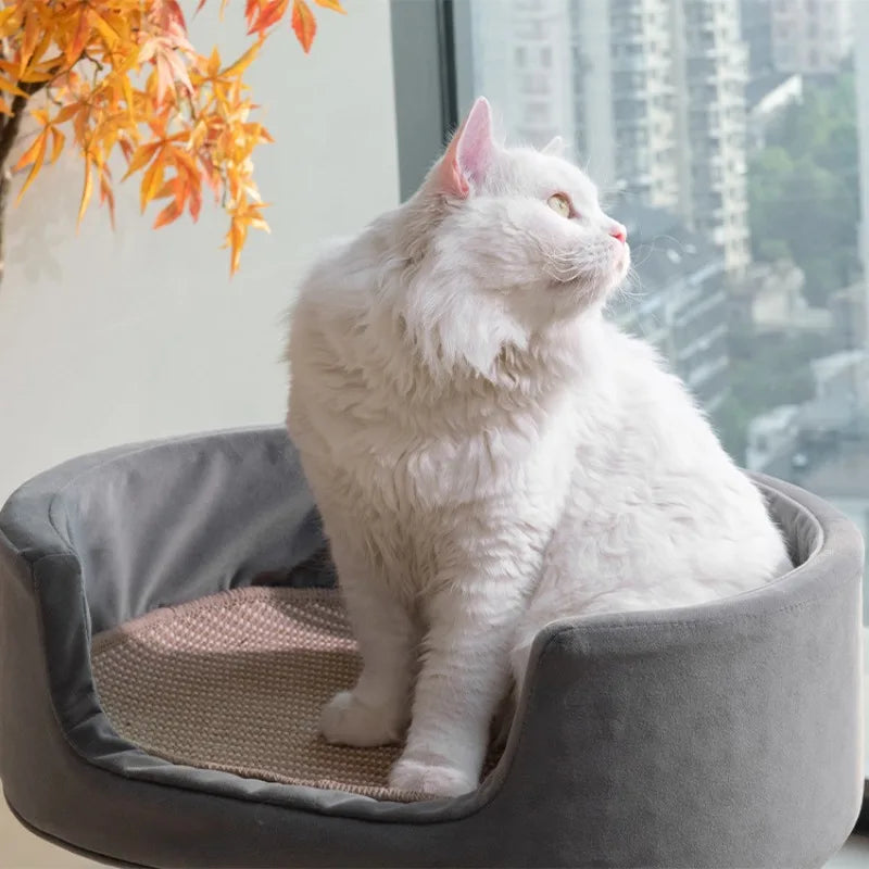 Katzenbetten und Möbel, warm, bequem, stabil, Katzenzubehör, Katzenschlafnest 360° ° Rotation Cats Pet Products Supplies - Animalivo