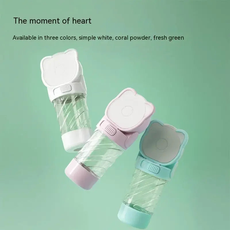 Hundeflasche 4-in-1: Tragbare Wasser- & Futtertasse mit integriertem Kotbeutel-Spender - Animalivo