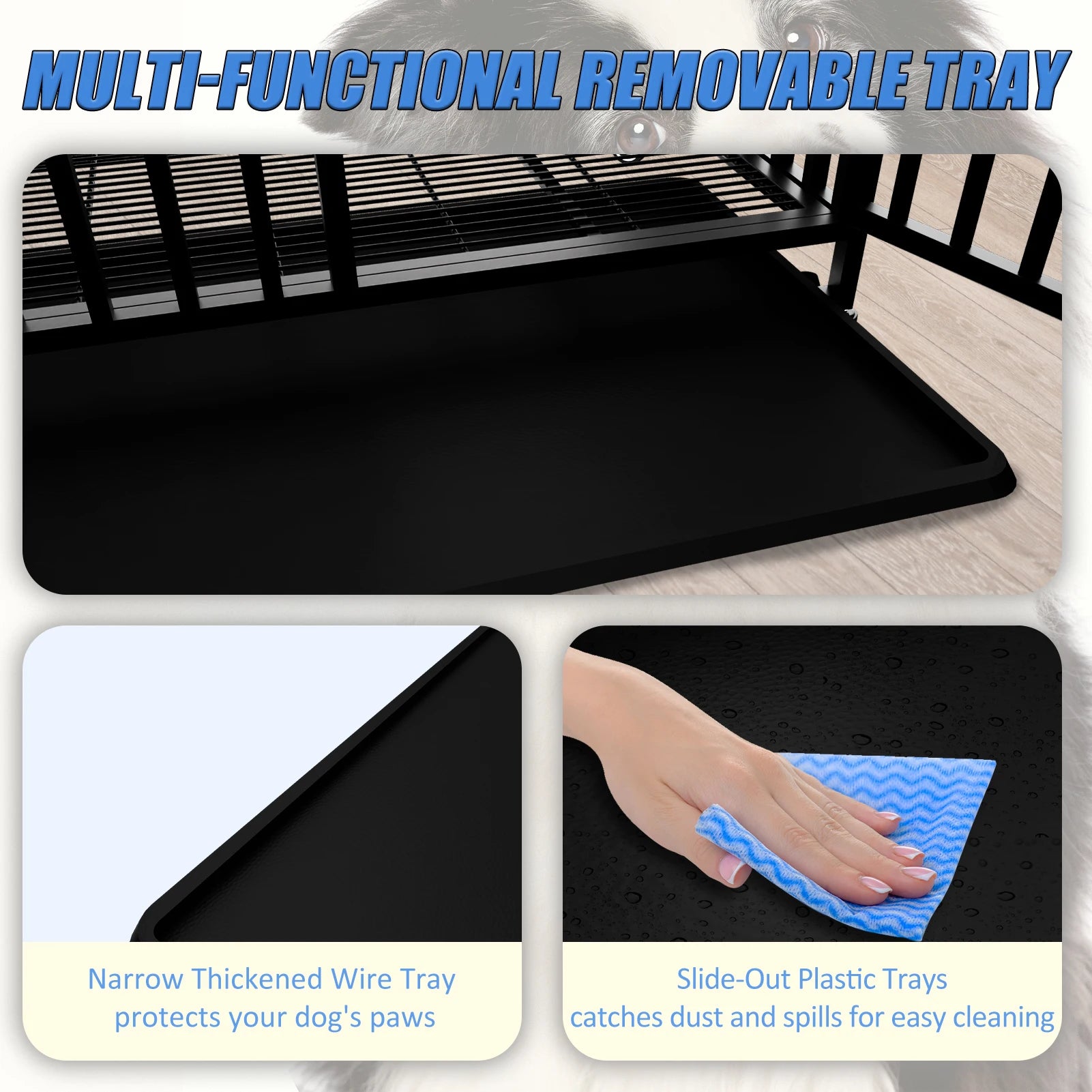 Extra Große Hundebox aus Legiertem Stahl (Unzerstörbar & Mobil) - Animalivo