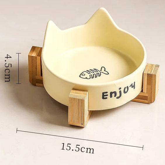 Erhöhter Keramik-Napf für Katzen & Hunde - Animalivo