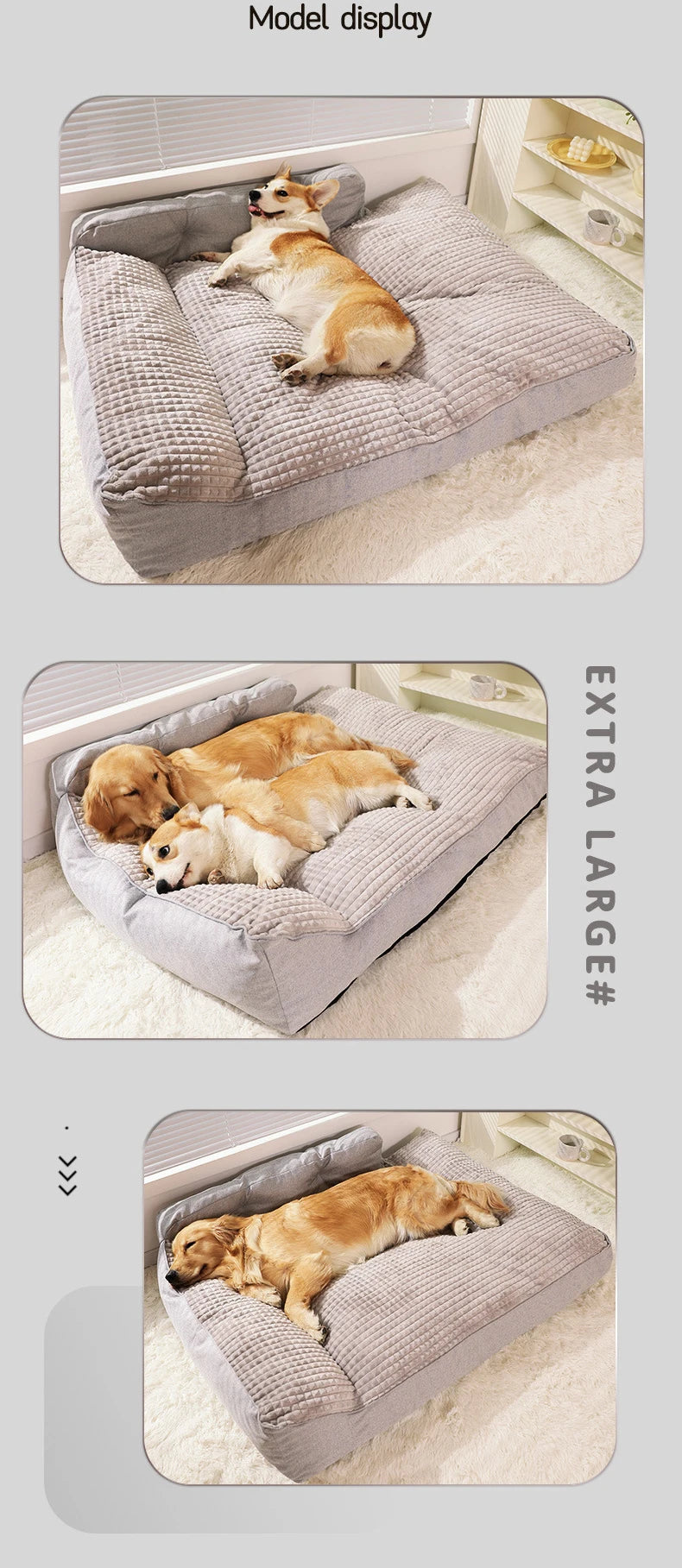 Großes Komfort-Hundesofa für Herbst & Winter (Golden Retriever) - Animalivo