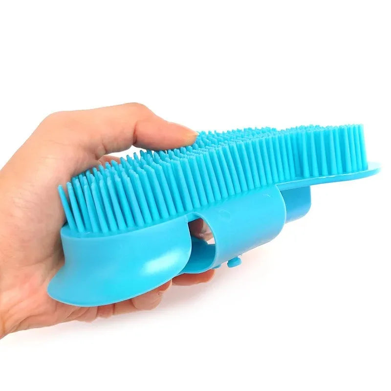 Silikon-Massage-Handschuh: Effektive Fellpflege, Enthaarung & Bad-Bürste für Hunde & Katzen - Animalivo