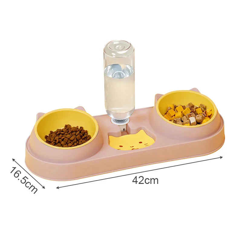 Erhöhte 3-in-1 Futterstation für Katzen & Hunde - Animalivo