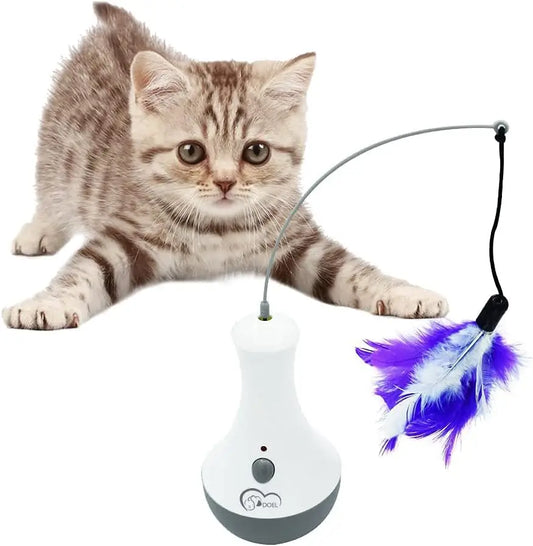 Interaktives Feder-Spielzeug für Katzen & Kätzchen