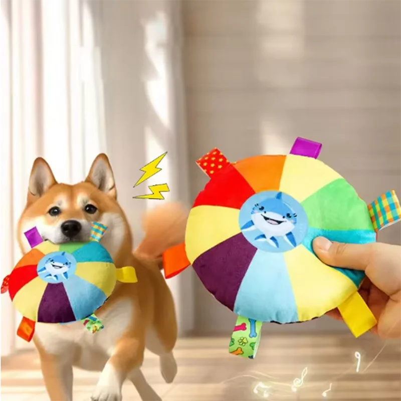 Quietschendes Hot Dog Plüsch-Hundespielzeug - Animalivo