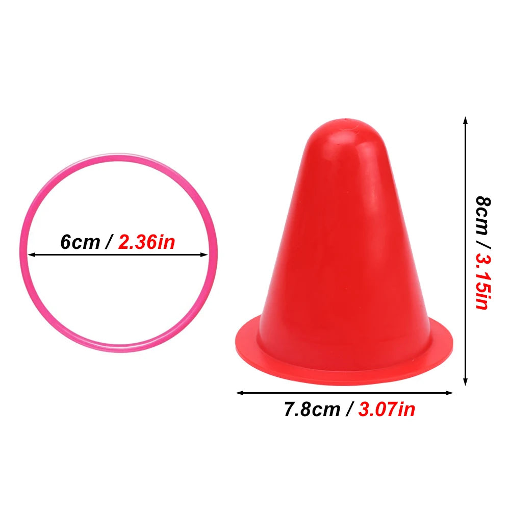 Interaktives Ring-Wurf-Spiel (Eistüten-Form) für Kleintiere - Animalivo