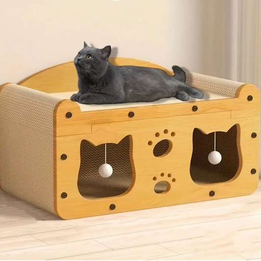 Katzenkratzsofa aus strapazierfähigem Karton