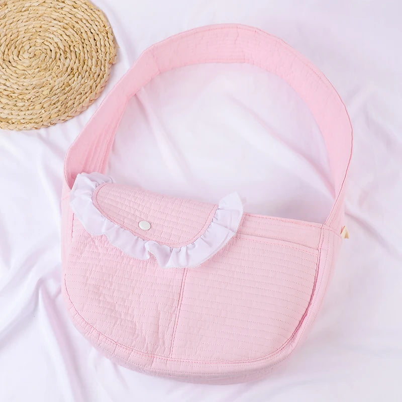 Handgemachte Hundetasche: Atmungsaktive Leinwand-Sling für Kätzchen und kleine Hunde - Animalivo