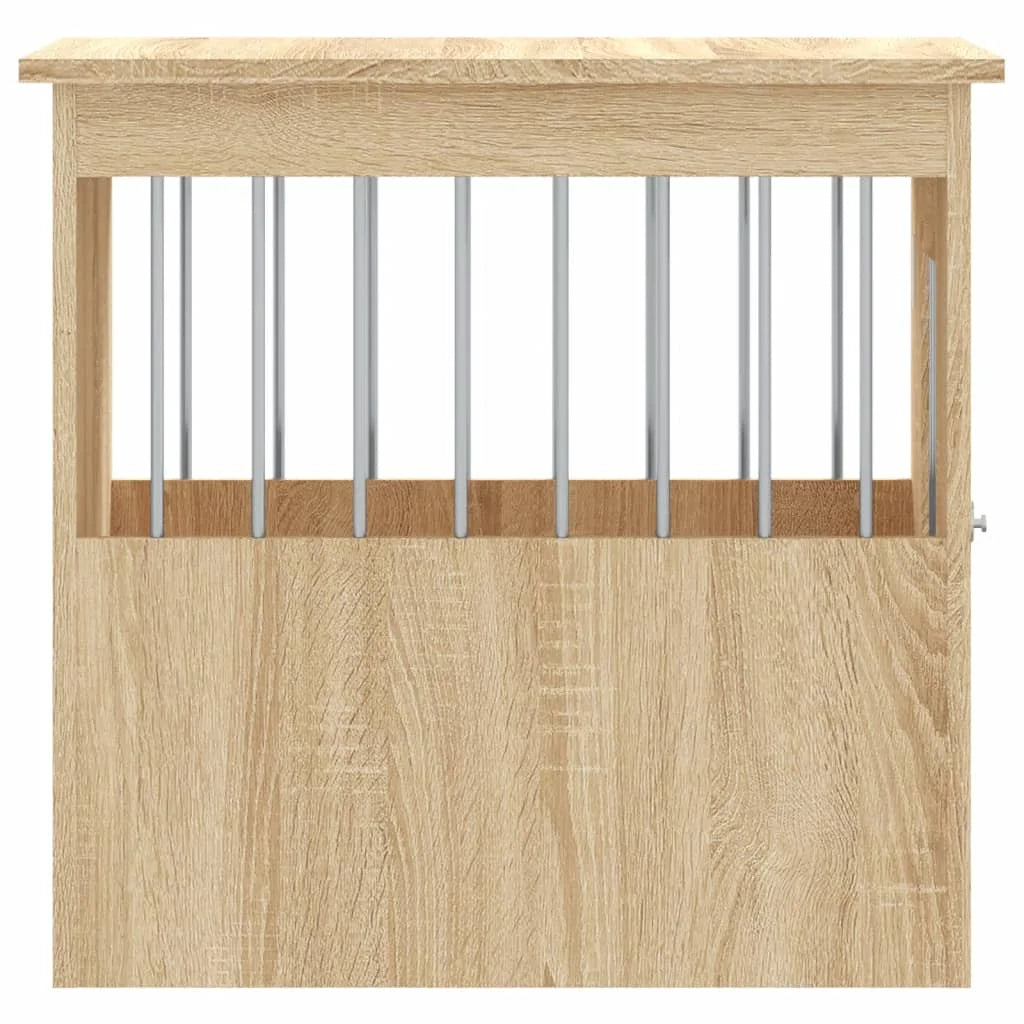 Hundemöbel in Sonoma-Eiche (45x62x59 cm) – Stabiler Indoor-Käfig - Animalivo