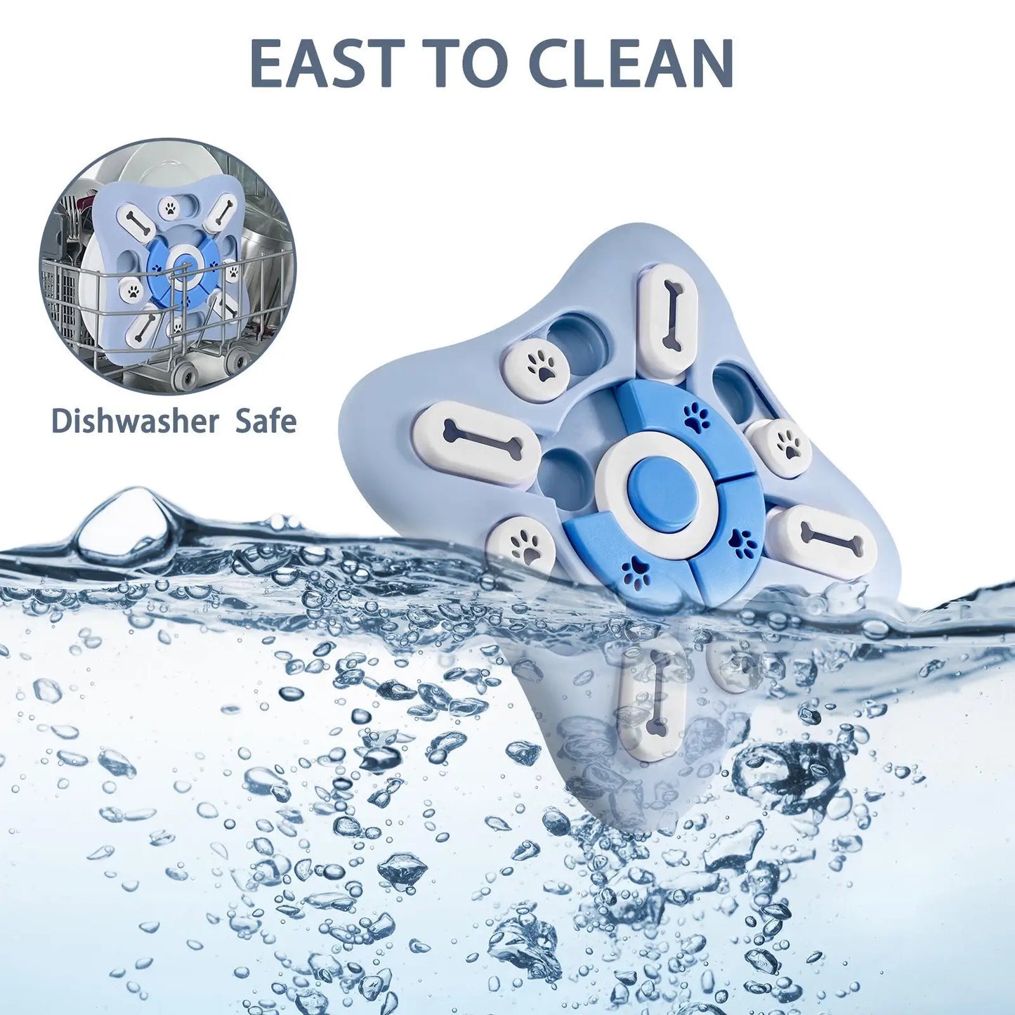 Interaktiver Futterspender: Puzzle-Schüssel zur IQ-Steigerung und langsamer Nahrungsaufnahme - Animalivo